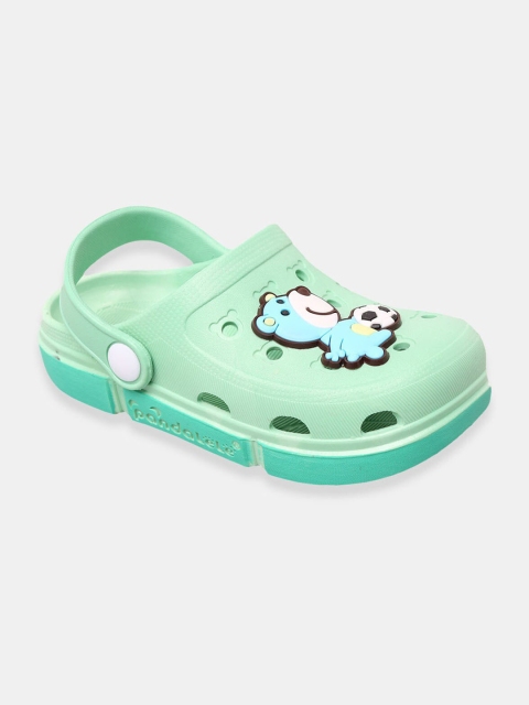 

Hopscotch Boys Green Clogs Sandals