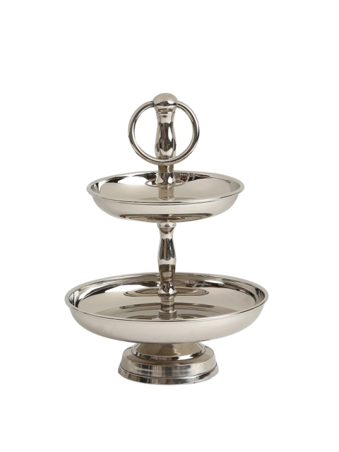 

Amoliconcepts Silver-Toned Solid Cake & Cookie Stand