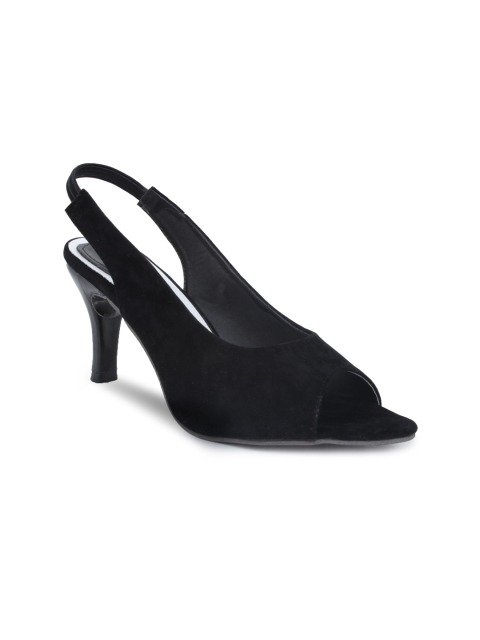 

Shoetopia Women Black Solid Heels