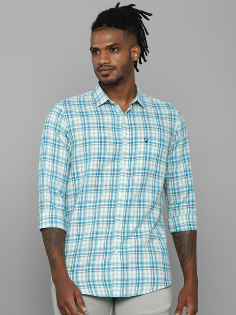 

Allen Solly Men Multicoloured Slim Fit Tartan Checks Checked Casual Shirt, Multi