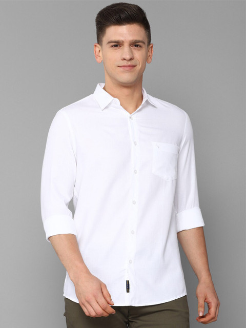 

Allen Solly Men White Slim Fit Cotton Casual Shirt
