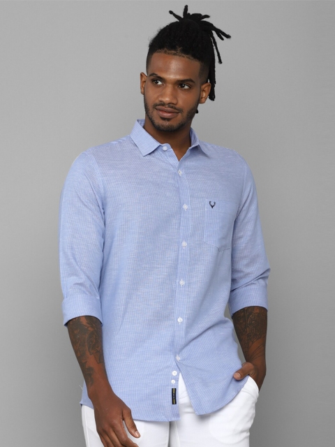 

Allen Solly Men Blue Slim Fit Striped Casual Shirt
