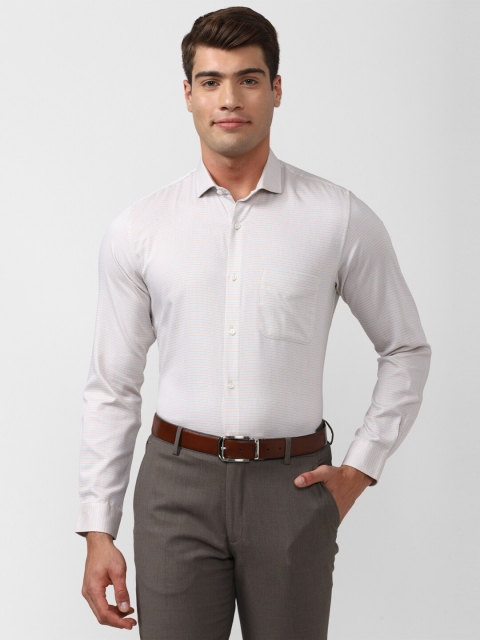 

Peter England Men Grey Formal Shirt
