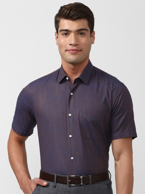 

Peter England Men Purple Formal Shirt