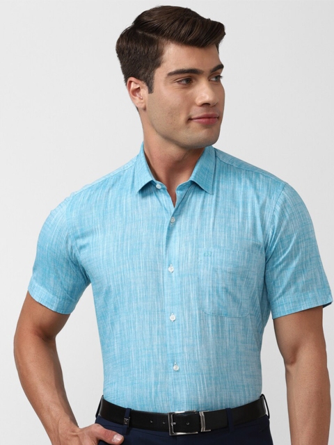 

Peter England Men Blue Formal Shirt