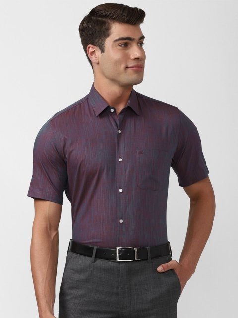 

Peter England Men Purple Pure Cotton Formal Shirt