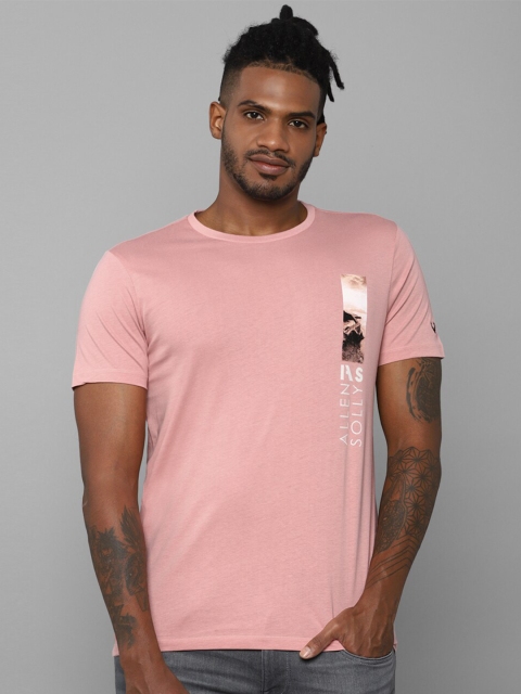 

Allen Solly Men Pink Printed T-shirt