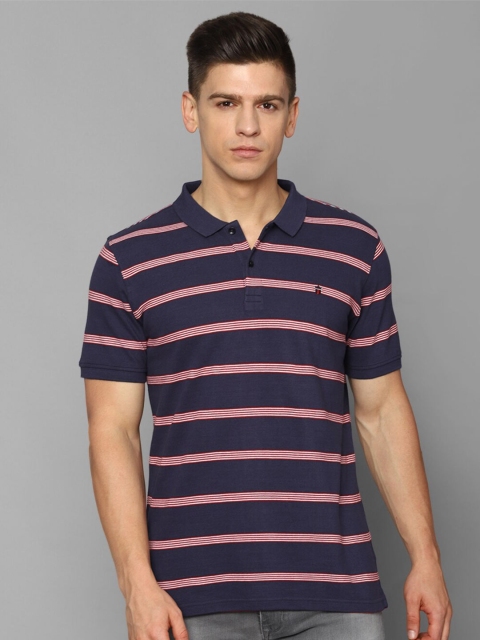 

Louis Philippe Sport Men Purple Striped Polo Collar Slim Fit T-shirt