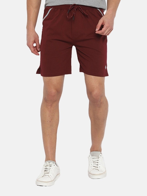 

Almo Wear Men Maroon Regular Fit Solid Cotton Lounge Shorts