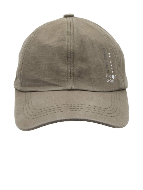 

YOUSTYLO Unisex Beige & White Printed Snapback Cap