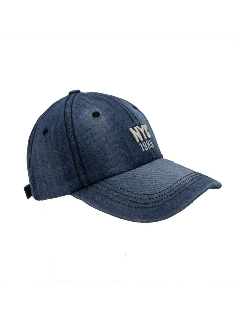 

YOUSTYLO Blue & White Embroidered Snapback Cap