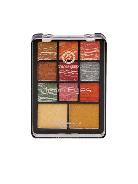 

Colors Queen Icon Eyes Professional Make up Eyeshadow and Highlighter Palette- Multi