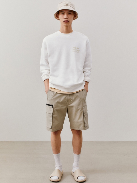 

H&M Men Beige Regular Fit Knee-Length Cargo Shorts