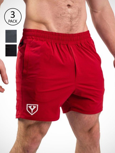 

Yazole Men Multicoloured Loose Fit Training or Gym Sports Shorts, Multi