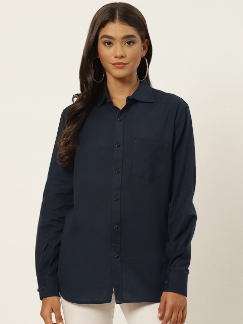 

Molcha Women Charcoal Comfort Semiformal Shirt