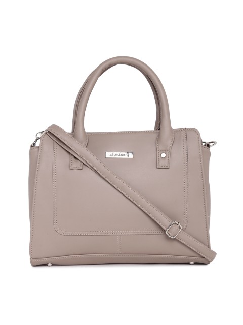 

DressBerry Beige Solid Handheld Bag