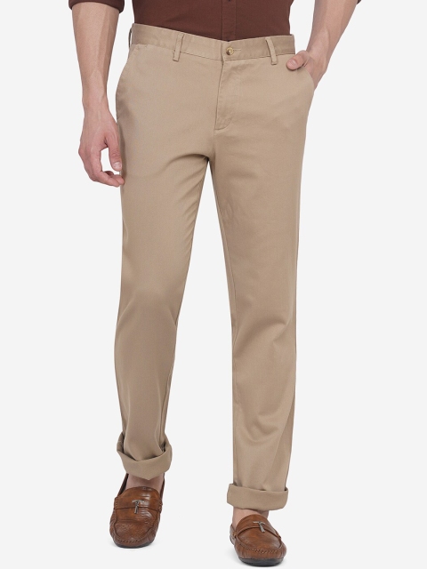 

Greenfibre Men Khaki Slim Fit Chinos Trousers