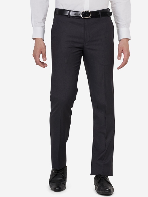

Greenfibre Men Grey Slim Fit Trousers