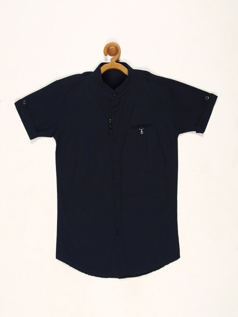 

V2 Value & Variety Boys Navy Blue Casual Shirt