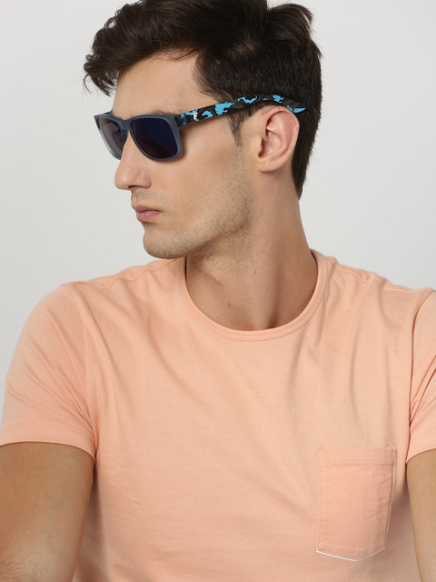 

French Connection Men Wayfarer Sunglasses 7326 C3 57 S, Blue