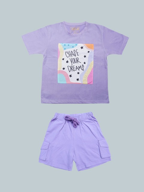 

GOJI Kids Purple Printed Night suit