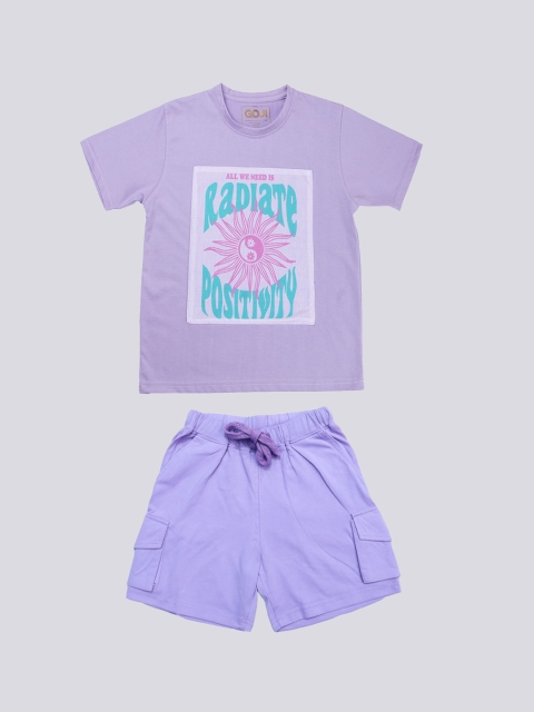 

GOJI Kids Purple Printed Night suit