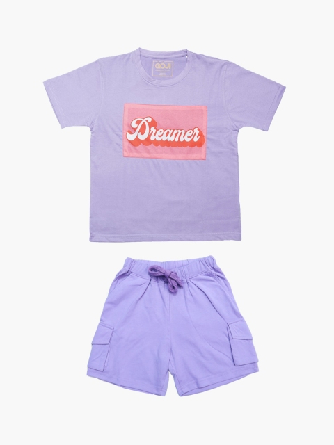 

GOJI Kids Purple Printed Night suit