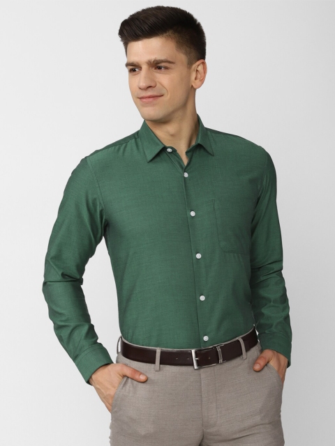 

Peter England Men Green Formal Shirt