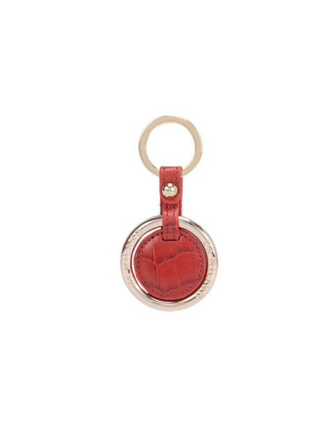 

Da Milano Red Leather Keychain