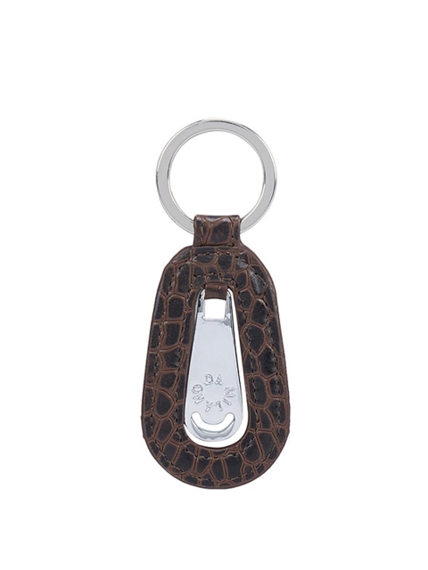 

Da Milano Brown Textured Leather Key Chain