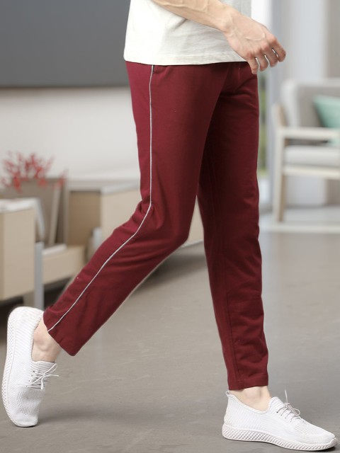 

Almo Wear Men Wine Maroon Pack of 5 Solid Cotton Track Pants