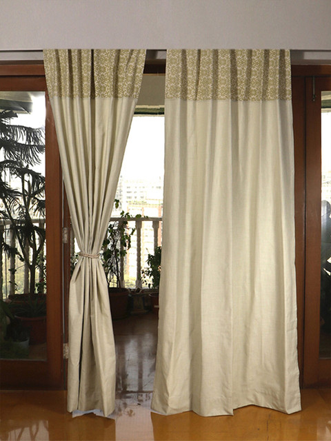 

ZEBA Green Floral Door Curtain