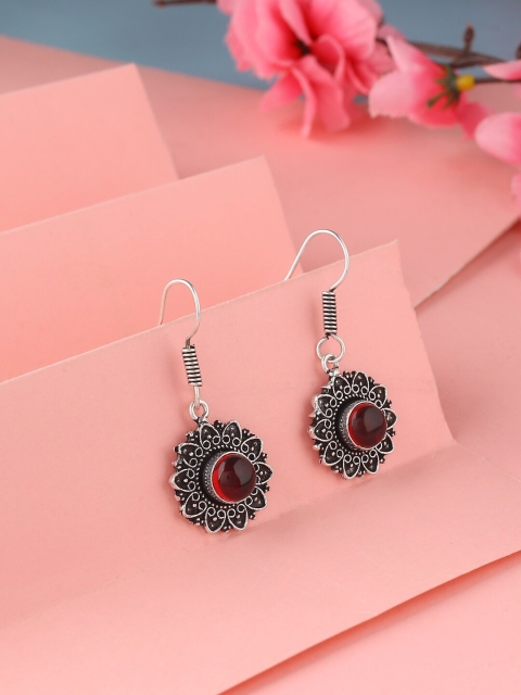 

kashwini Women Red Contemporary Drop Earrings