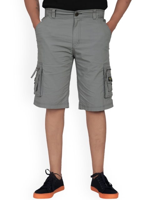 

AEROCRAFT Men Grey Cargo Shorts