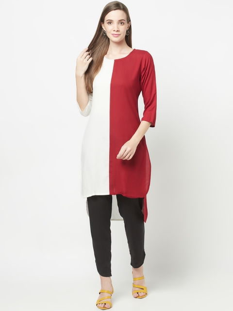 

ERISHA Women Red Pathani Kurta