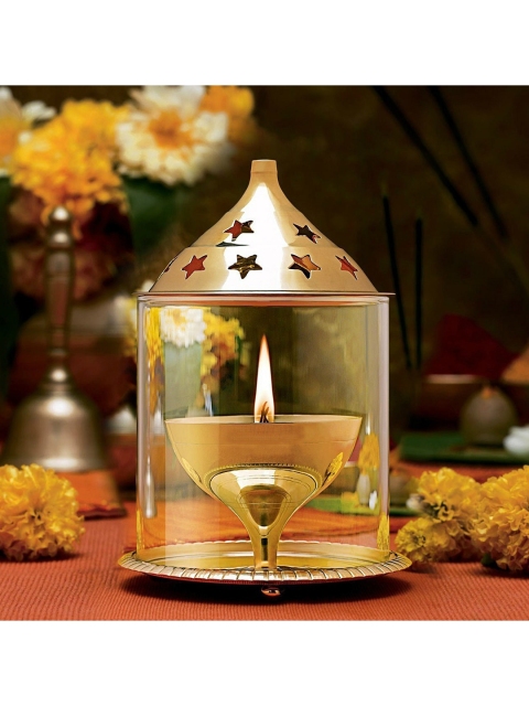 

Fashion Bizz Gold-Toned Brass Diya