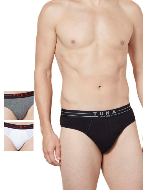 

Tuna London Pack of 3 Briefs BTM44WHBLMEL, Black