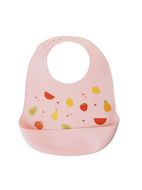 

GUCHIGU Infant Pink Printed Waterproof Bibs