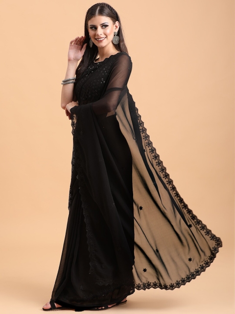 

Sangria Women Black Sarees