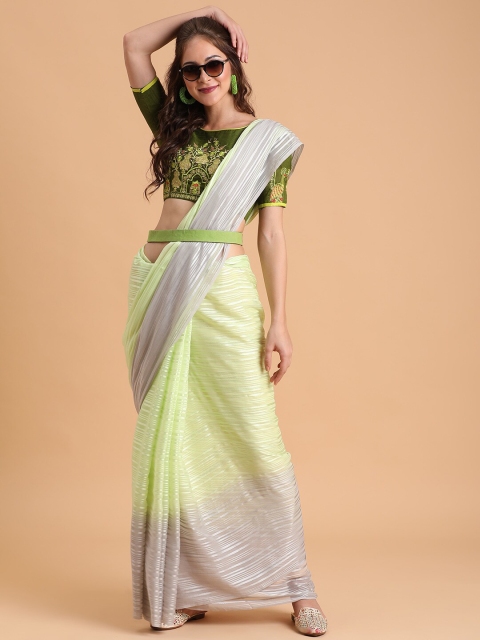 

Sangria Women Sea Green Sarees