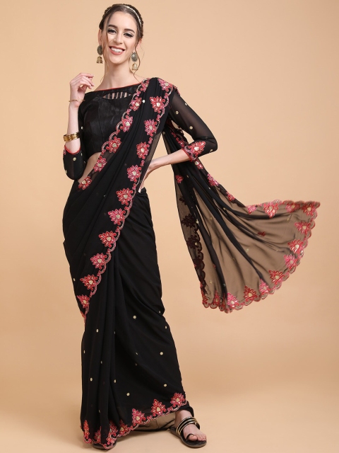 

Sangria Women Black Sarees
