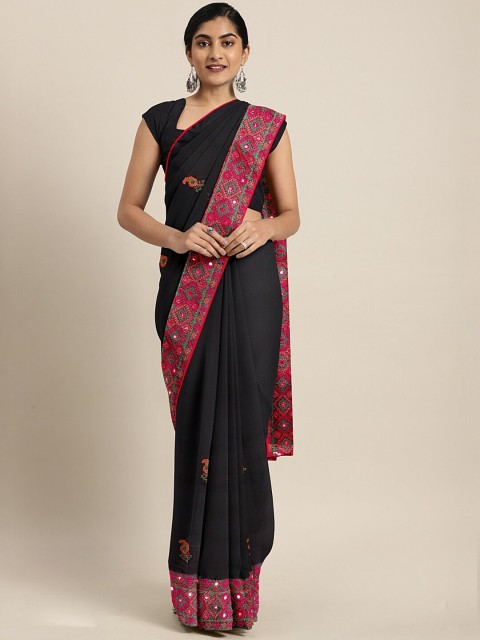 

Sangria Women Black Sarees