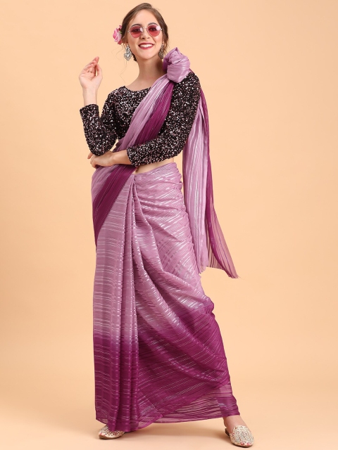 

Sangria Women Burgundy Sarees