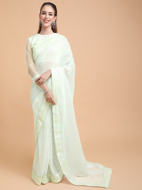 

Sangria Women Green Sarees