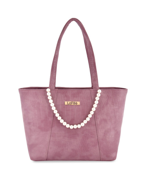 

LaFille Purple PU Structured Shoulder Bag