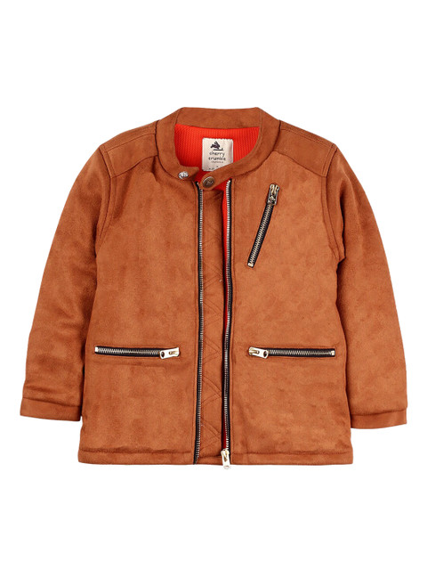 

Cherry Crumble Boys Brown Longline Padded Jacket