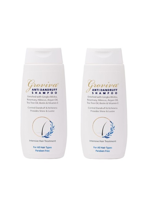 

Groviva Pack Of 2 Anti Dandruff Shampoo 100 ml, White