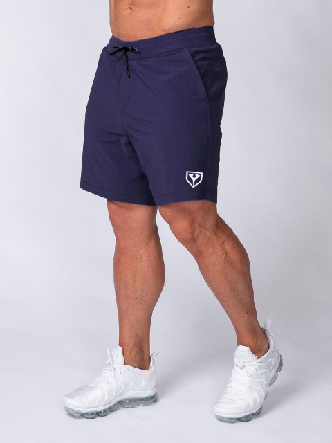 

Yazole Men Navy Blue Loose Fit Training or Gym Sports Shorts