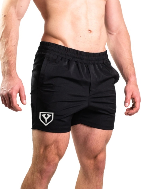 

Yazole Men Black Loose Fit Training or Gym Sports Shorts