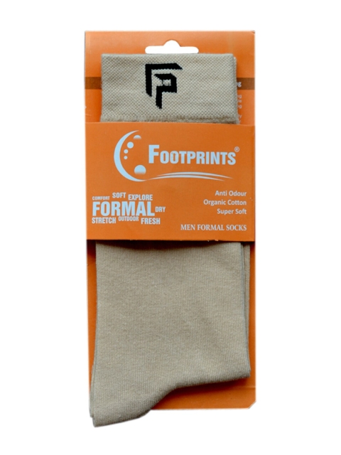 

FOOTPRINTS Men Grey Solid Calf-Length Socks
